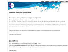 Tablet Screenshot of controlcomponents.com.au